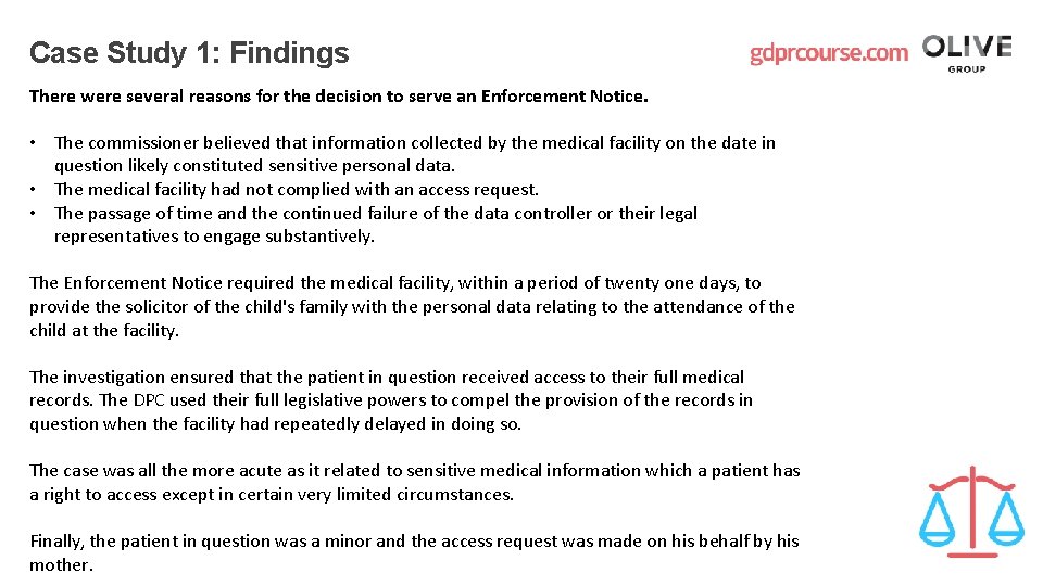 Case Study 1: Findings There were several reasons for the decision to serve an