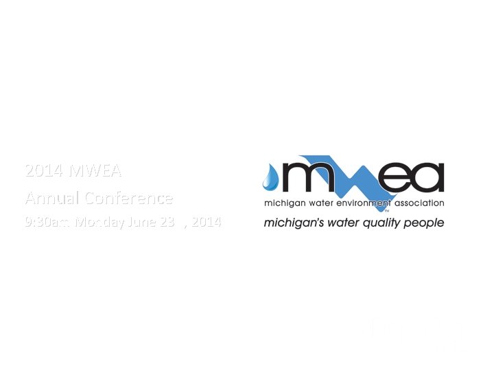 Data Solutions for Effective Utility Management and Progression towards Smart City Implementation 2014 MWEA