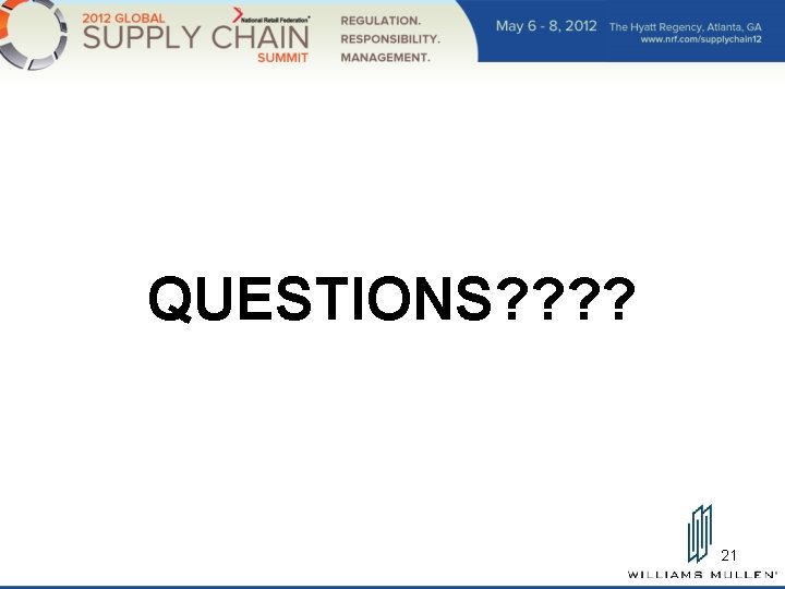QUESTIONS? ? 21 