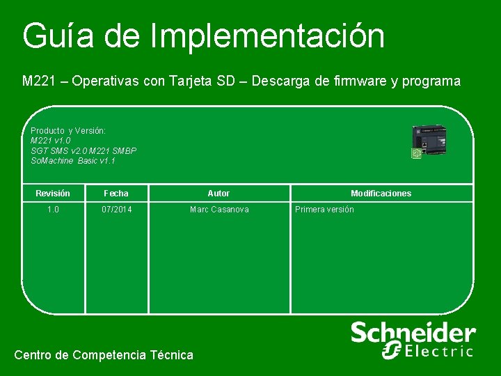 Gua de Implementacin M 221 Operativas con Tarjeta