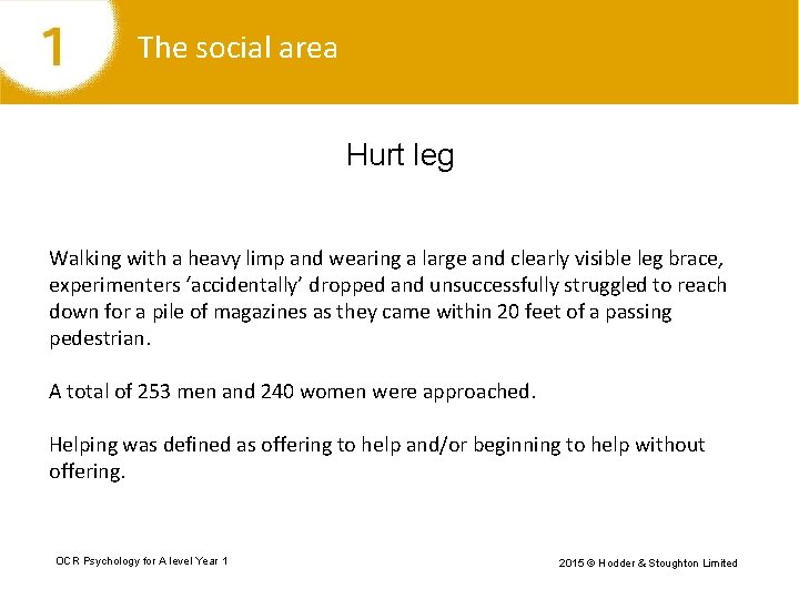 The social area Hurt leg Walking with a heavy limp and wearing a large