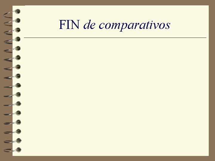 FIN de comparativos 