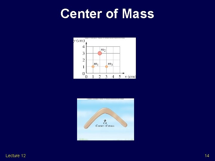 Center of Mass Lecture 12 14 