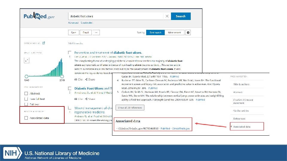 Find Associated Data in Pub. Med 