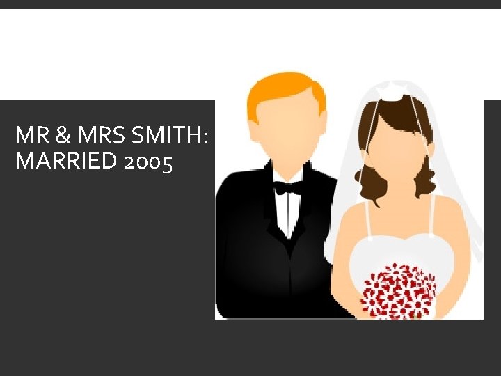 MR & MRS SMITH: MARRIED 2005 