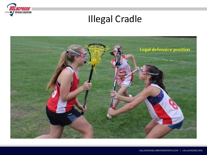 Illegal Cradle Legal defensive position 