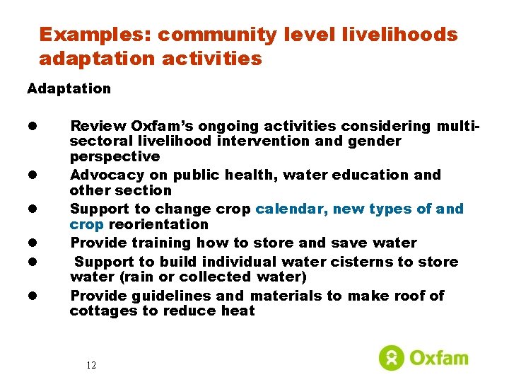 Practitioners Diary DRR Climate Change Adaptation and livelihood