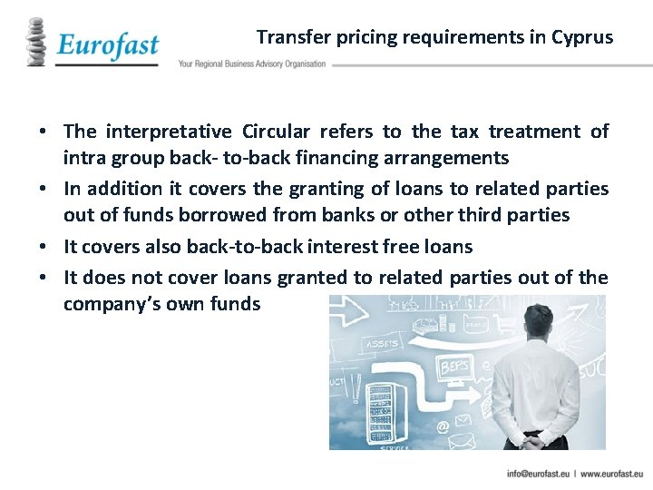 Transfer pricing requirements in Cyprus • The interpretative Circular refers to the tax treatment