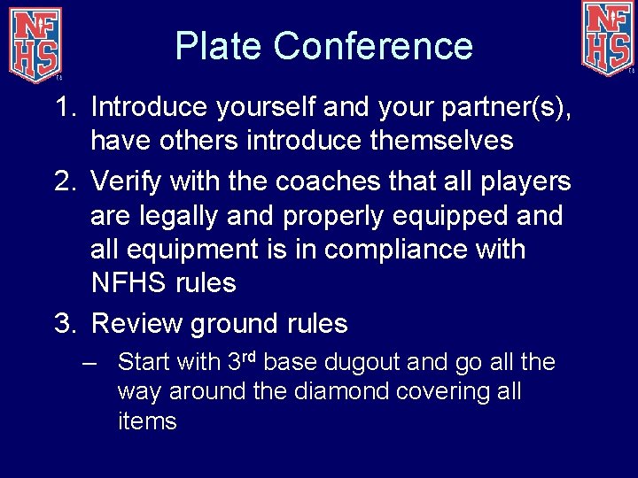 Plate Conference 1. Introduce yourself and your partner(s), have others introduce themselves 2. Verify