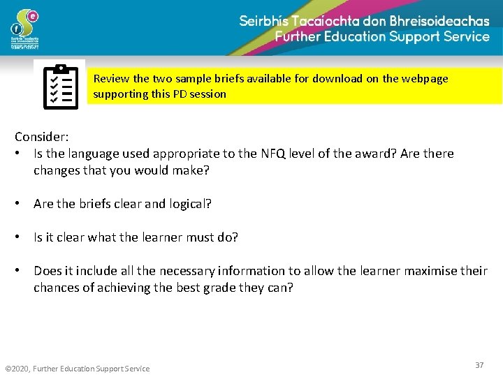 Review the two sample briefs available for download on the webpage supporting this PD