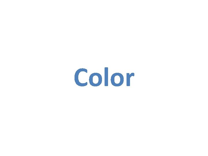 Color 