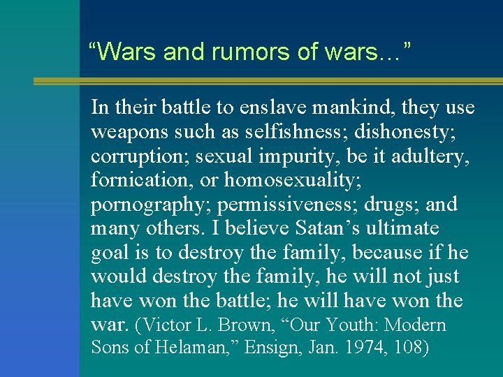 “Wars and rumors of wars…” In their battle to enslave mankind, they use weapons “Wars and rumors of wars…” In their battle to enslave mankind, they use weapons
