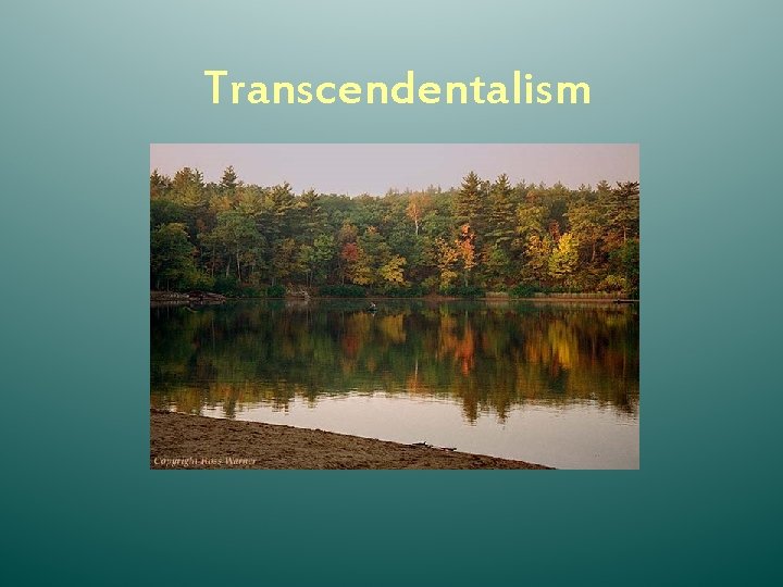 Transcendentalism 