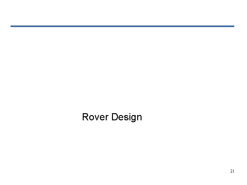 Rover Design 21 