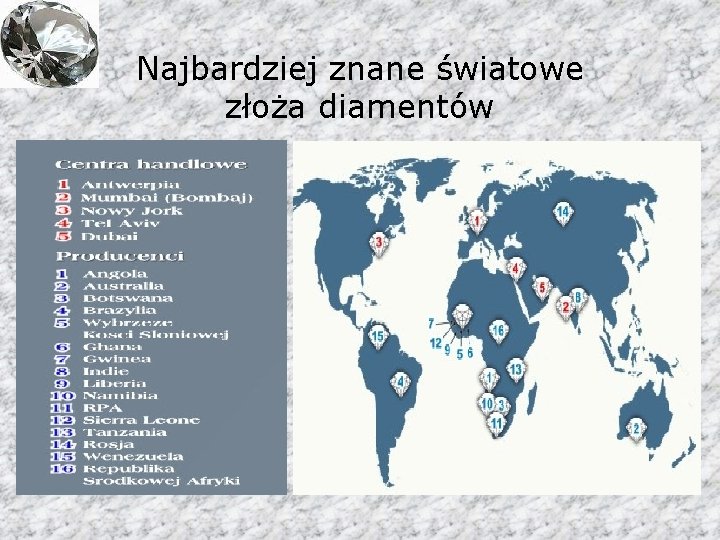 Najbardziej znane światowe złoża diamentów 