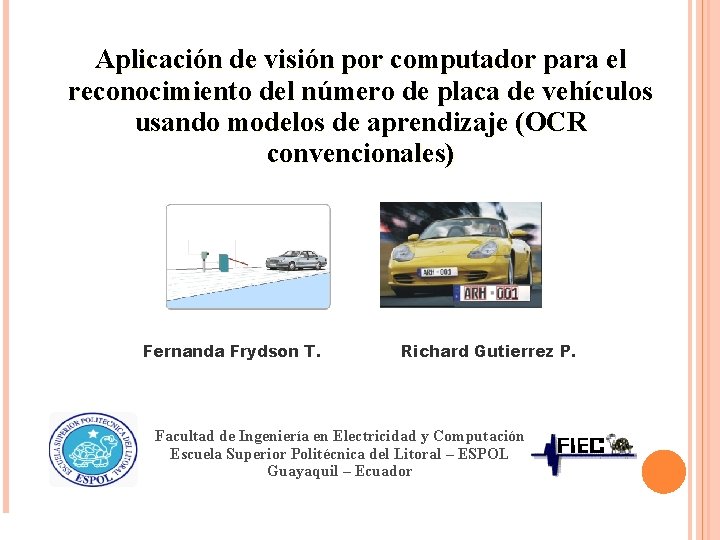 Aplicación de visión por computador para el reconocimiento del número de placa de vehículos