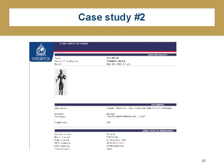 Case study #2 32 