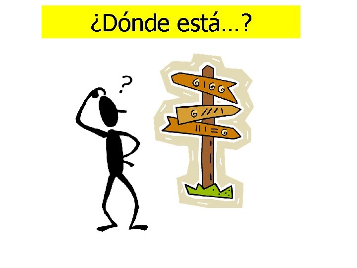 ¿Dónde está…? 