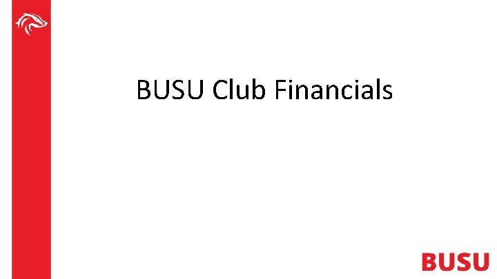 BUSU Club Financials 