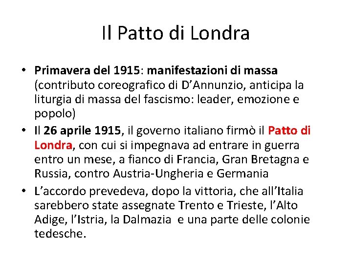 Il Patto di Londra • Primavera del 1915: manifestazioni di massa (contributo coreografico di