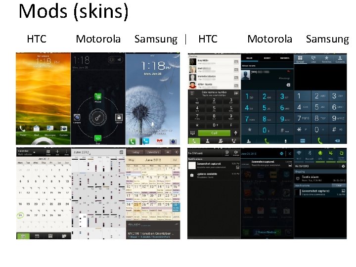 Mods (skins) HTC Motorola Samsung | HTC Motorola Samsung 