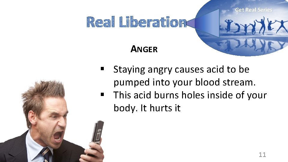 Real Liberation Get Real Series ANGER § Staying angry causes acid to be pumped