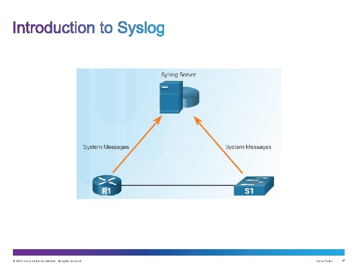 © 2013 Cisco and/or its affiliates. All rights reserved. Cisco Public 47 