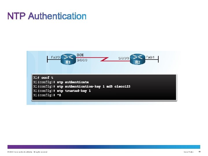 © 2013 Cisco and/or its affiliates. All rights reserved. Cisco Public 65 