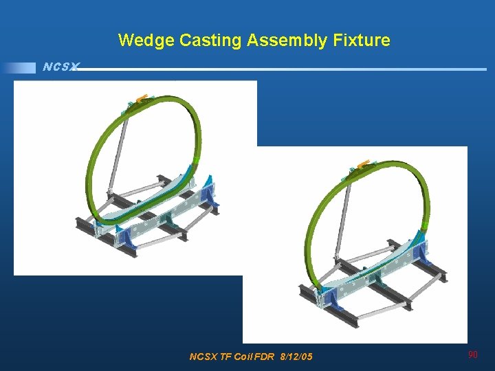 Wedge Casting Assembly Fixture NCSX TF Coil FDR 8/12/05 90 