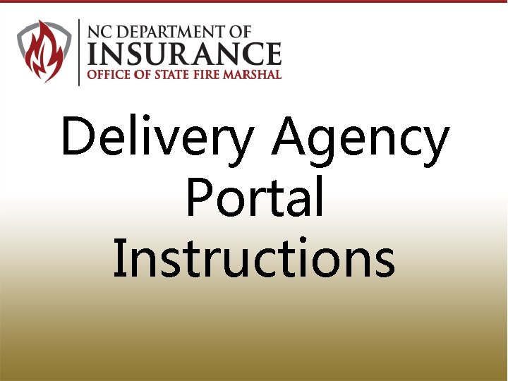 Delivery Agency Portal Instructions 
