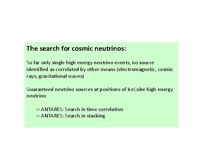 The search for cosmic neutrinos: So far only single high energy neutrino events, no