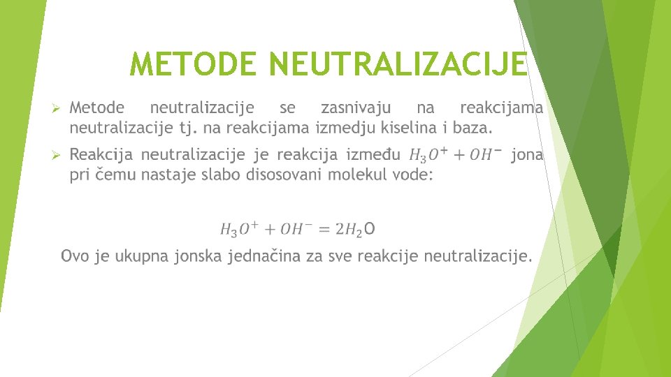 METODE NEUTRALIZACIJE 