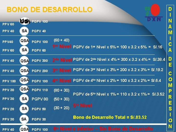 BONO DE DESARROLLO PPV 60 PPV 40 PPV 60 QSA PGPV 100 Ud. SA