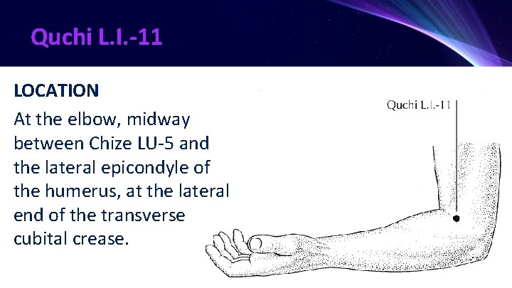 Quchi L. I. -11 LOCATION At the elbow, midway between Chize LU-5 and the