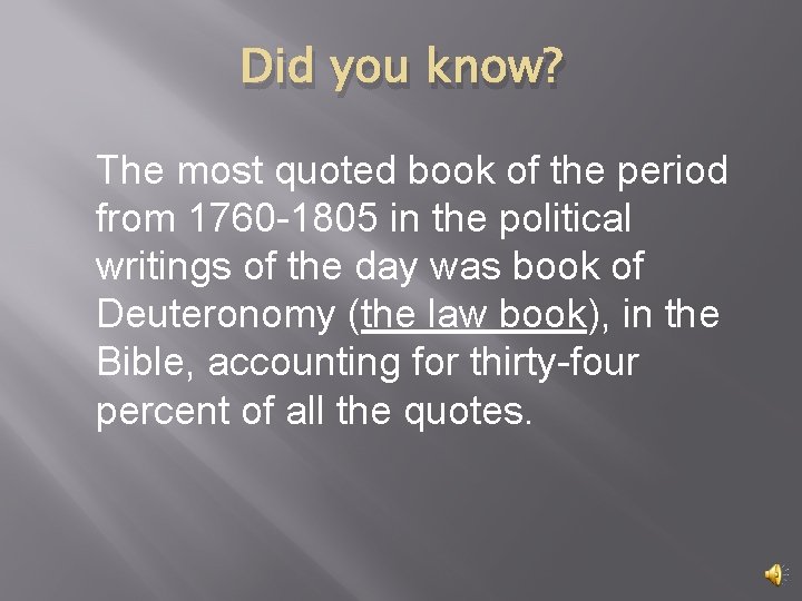 Did you know? The most quoted book of the period from 1760 -1805 in