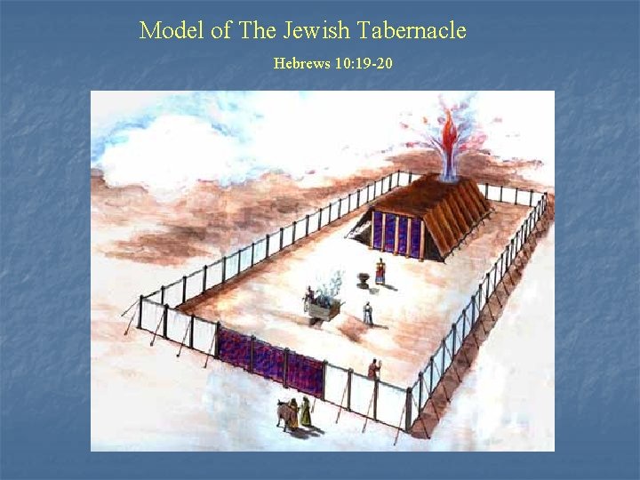 Model of The Jewish Tabernacle Hebrews 10: 19 -20 Model of The Jewish Tabernacle Hebrews 10: 19 -20