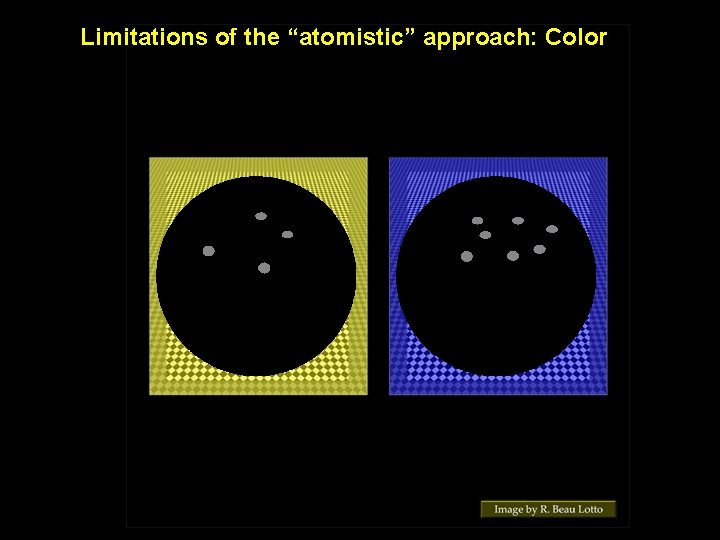 Limitations of the “atomistic” approach: Color 