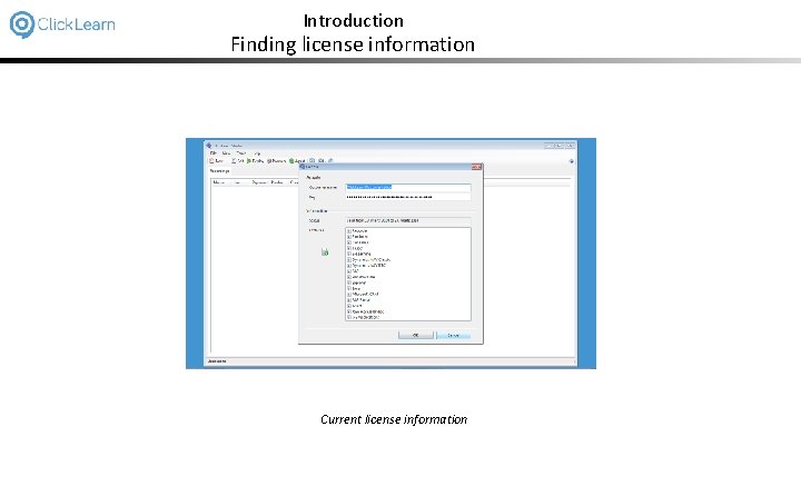 Introduction Finding license information Current license information 