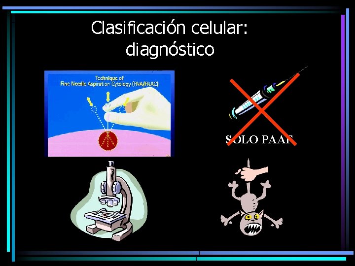 Clasificación celular: diagnóstico SOLO PAAF 
