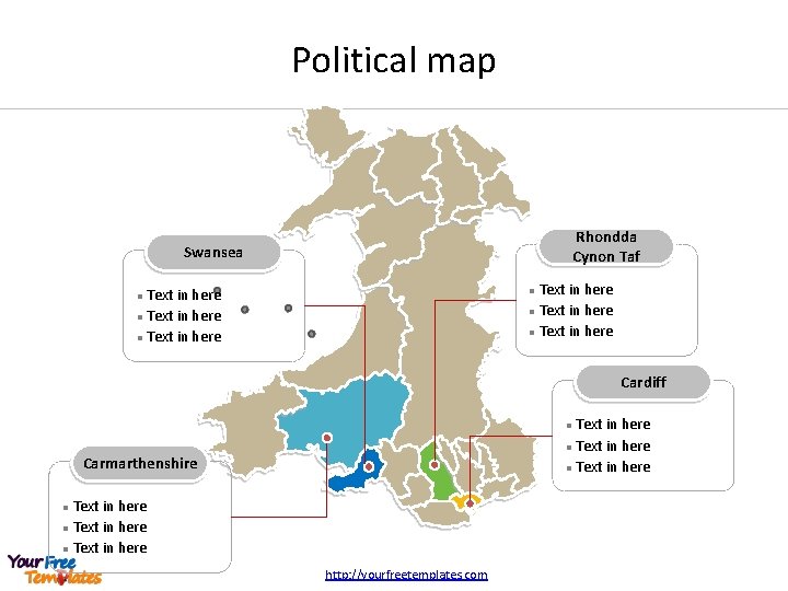 Political map Rhondda Cynon Taf Swansea Text in here l Text in here l