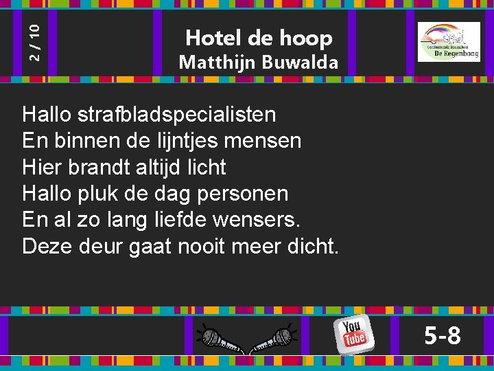 2 / 10 Hotel de hoop Matthijn Buwalda Hallo strafbladspecialisten En binnen de lijntjes 2 / 10 Hotel de hoop Matthijn Buwalda Hallo strafbladspecialisten En binnen de lijntjes
