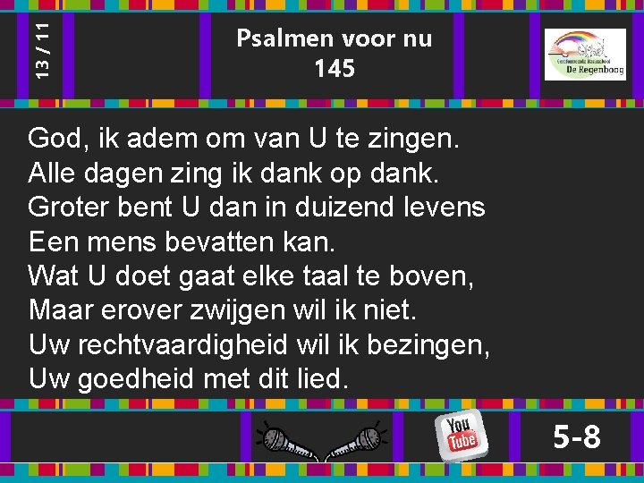 13 / 11 Psalmen voor nu 145 God, ik adem om van U te 13 / 11 Psalmen voor nu 145 God, ik adem om van U te
