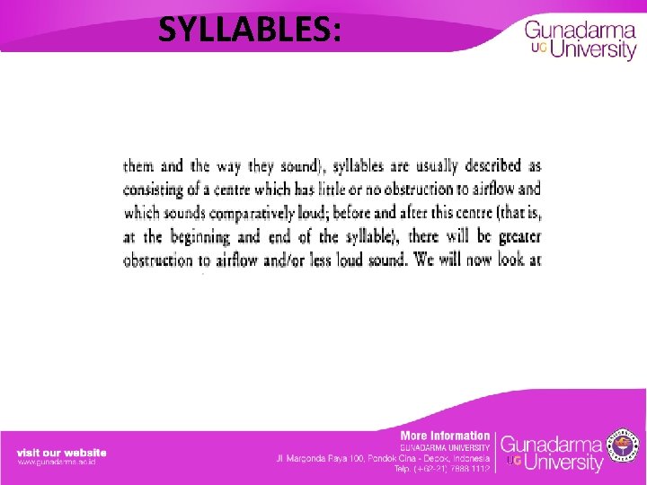 SYLLABLES: 