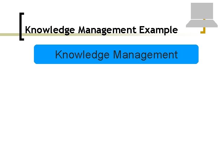 Knowledge Management Example Knowledge Management 