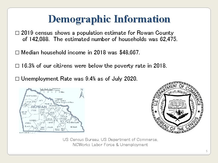 Demographic Information � 2019 census shows a population estimate for Rowan County of 142, Demographic Information � 2019 census shows a population estimate for Rowan County of 142,