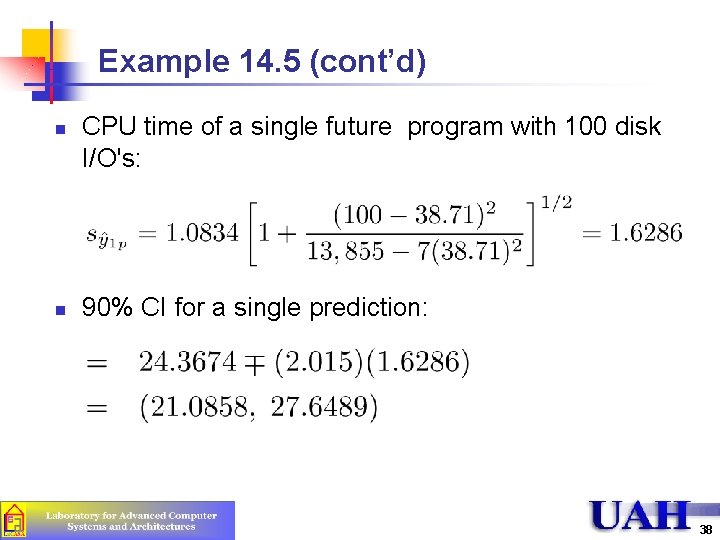 Example 14. 5 (cont’d) n n CPU time of a single future program with Example 14. 5 (cont’d) n n CPU time of a single future program with