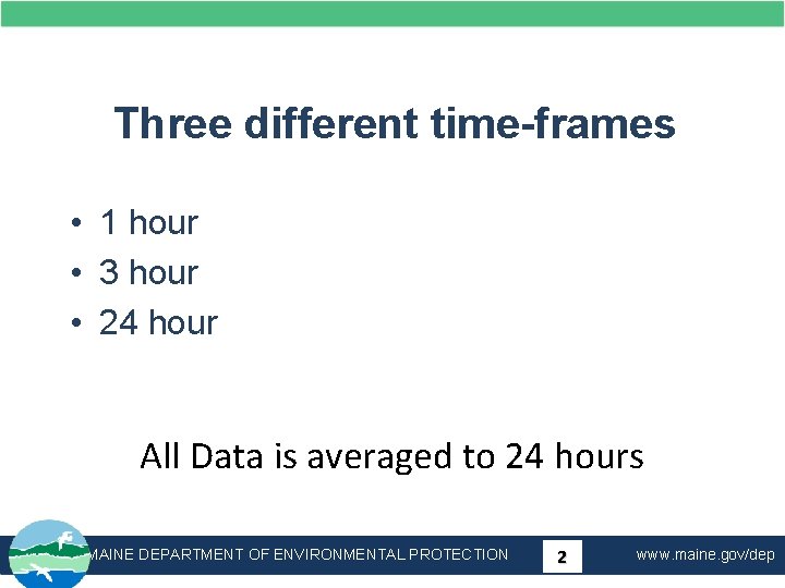 Three different time-frames • 1 hour • 3 hour • 24 hour All Data