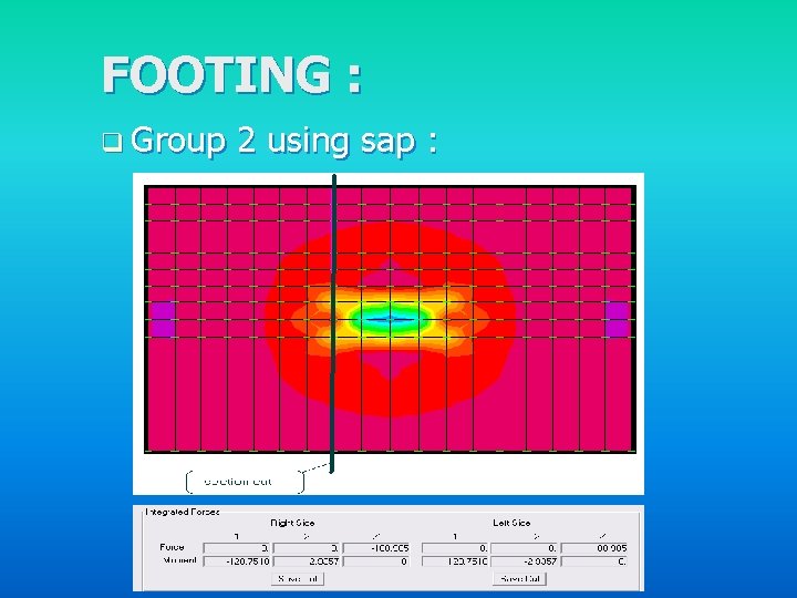 FOOTING : q Group 2 using sap : 