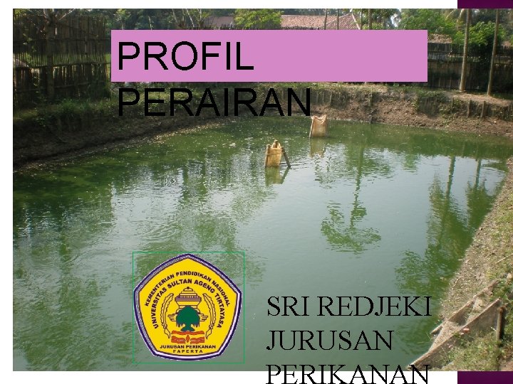 PROFIL PERAIRAN SRI REDJEKI JURUSAN 