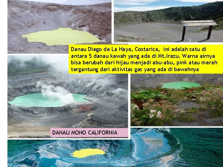 Danau Diego de La Haya, Costarica, ini adalah satu di antara 5 danau kawah